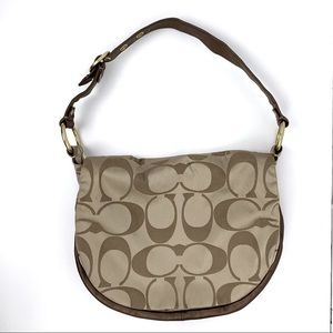 Coach Signature Satin Khaki/Bronze Bag